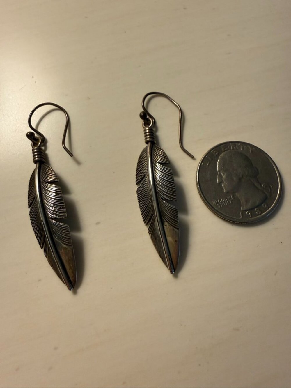 Silver earrings